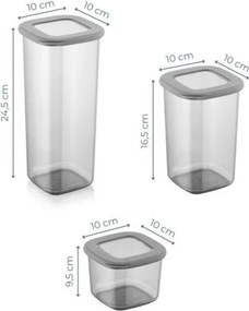 Élelmiszertartó doboz szett 9 db-os Fresco – Hermia