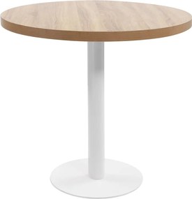 vidaXL világosbarna MDF bisztróasztal 80 cm