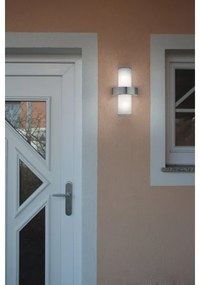 EGLO 86541 - BEVERLY kültéri fali lámpa 2xE27/60W ezüst/fehér