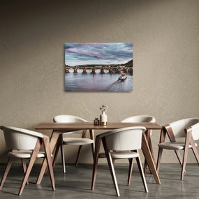 Károly-híd képe (üvegen) (70x50 cm)