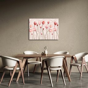 Kép - rózsaszín tulipán (70x50 cm)