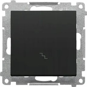 Lépcsőkapcsoló fekete matt Simon 55 TW6.01/149 Kontakt-Simon