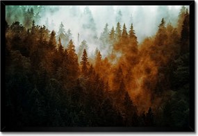 Poszter fekete keretben 60x40 Őszi táj Hegyek