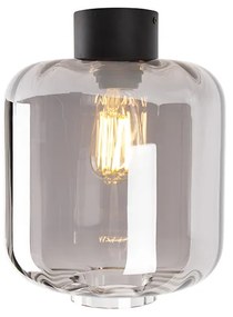 Design mennyezeti lámpa fekete füstüveggel - Qara