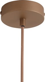 Design Függőlámpa Sötét Bronz Borostyánszínű Üveggel - Kemner