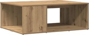 vidaXL kézműves tölgy színű szerelt fa dohányzóasztal 90x67x33 cm
