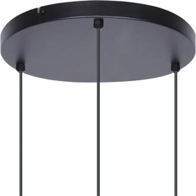 KAJA K-4746 CAMINA Fekete Színű Függeszték 3xE27 15W IP20