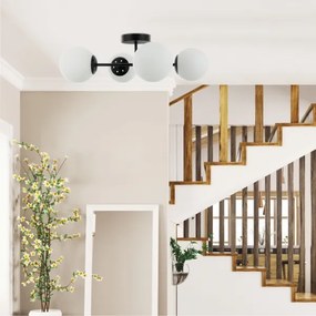 Ráépíthető csillár MADDIE 4xE14/5W/230V fekete