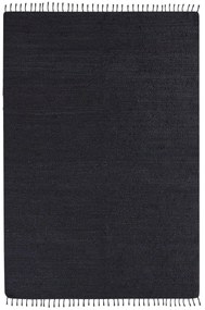 Fekete jutaszőnyeg 160 x 230 cm SINANKOY Beliani