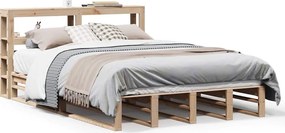 vidaXL tömör fenyőfa ágy matrac nélkül 160 x 200 cm