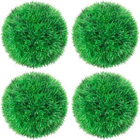 vidaXL 4 db gömb alakú műpuszpáng 12 cm