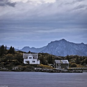 Poszter 20x20cm Norvég fjord, Assaf Frank