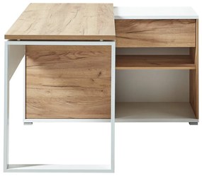 Íróasztal tölgyfa dekorral 120x117 cm Lioni - Germania