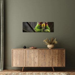 Papagáj képe (órával) (90x30 cm)