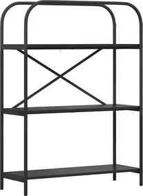vidaXL Könyvespolc Fekete tölgy 80 x 30 x 109 cm Faanyag