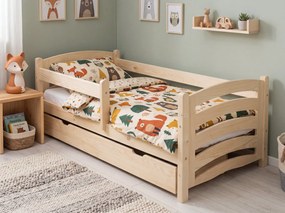 Gyerekágy MELA 80 x 160 cm, fenyő Ágyrács: Lamellás ágyrács, Matrac: EASYSOFT 10 cm matrac