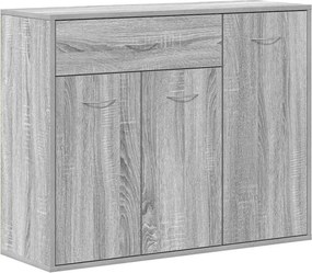 vidaXL szürke sonoma színű szerelt fa tálalószekrény 88x30x70 cm
