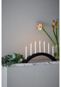 Markslöjd 705956 - Karácsonyi gyertyatartó AVENTO 7xE10/3W/230V fekete