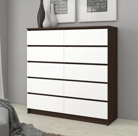 Komód Kapil III (wenge + fehér). Akció -15%. 1069149
