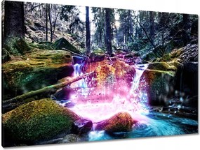 Festmények 120x80 Patak a hegyekben Tájkép