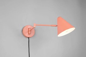 Narancssárga konnektorhoz csatlakoztatható fali lámpa hajlítható szerkezettel ø 15 cm Cosima – Trio