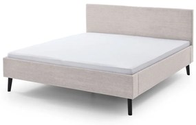 Bézs kárpitozott franciaágy 180x200 cm Avola – Meise Möbel