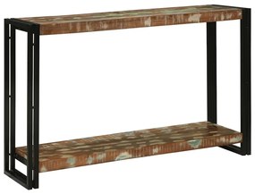 Konzolasztal 120 x 33 x 75 cm tömör újrahasznosított fa