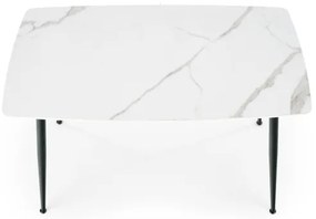 Étkezőasztal ALARA fehér márvány dekor/fekete