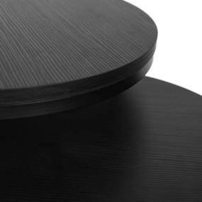 Dohányzóasztal szett fekete Színben. MANU