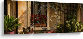 Kép - Festői Olaszország (órával) (90x30 cm)
