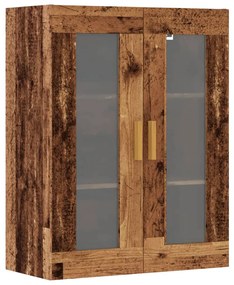 antik fa színű függő faliszekrény 69,5 x 34 x 90 cm