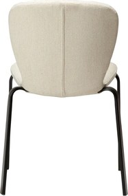 Krémszínű kárpitozott étkezőszék Heap – DAN-FORM Denmark