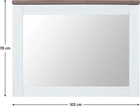 Tükör, canyon fenyő/sonoma trüffel tölgy, TEINA LUS103