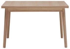 Bővíthető étkezőasztal tölgyfa dekorral Hammel Single, 120 x 80 cm