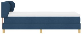 Boxspring Ágy Matracokkal Kék 90x190 cm Szövet