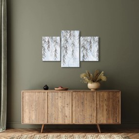 Kép - Fűzfa gallyak kék alapon (90x60 cm)