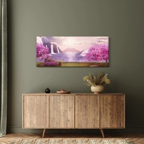 Tó képe (120x50 cm)