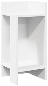 fehér kisasztal polccal 25,5 x 27 x 60 cm