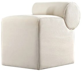 Zsámoly TIKI 47x45 cm krémszínű