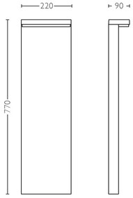 Philips 16486/93/P0 - LED Kültéri lámpa MYGARDEN BUSTAN 2xLED/4,5W/230V IP44