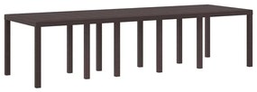 Kert étkező szett párnával 13 pcs Barna Rattan