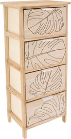 Hutton könyvespolc 4 szintes Bézs fa modern fürdőszoba stílusos