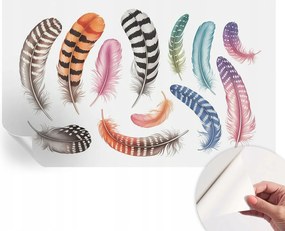 Modern öntapadós fali fotótapéta Pasztell tollak 416x254 cm