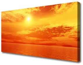 Vászonkép Sun Sea Landscape 140x70 cm
