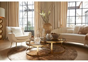 Krémszínű buklé fotel Vinstra – Light &amp; Living