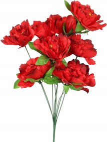 9 bazsarózsa csokor piros színben