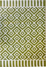 Osta Carpets Bv szőnyeg zöld modern mintával nappaliba 200 x 135 cm