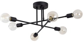 Flower fekete mennyezeti lámpa - Opviq lights