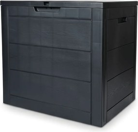 Kerti tároló box 56x43x53 cm, műanyag, szürke, AZB-G2035 GREY