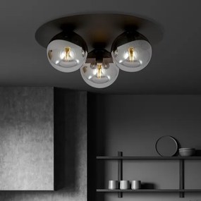 Mennyezeti lámpa SOLAR 3xE14/10W/230V fekete/szürke